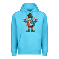 Ocean Blue I'm The wine Lover Elf Premium Hoodie - CowhideDigitalArt
