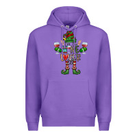 Purple I'm The wine Lover Elf Premium Hoodie - CowhideDigitalArt