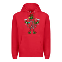 Red I'm The wine Lover Elf Premium Hoodie - CowhideDigitalArt