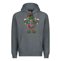 Rock I'm The wine Lover Elf Premium Hoodie - CowhideDigitalArt