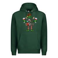 Sports Green I'm The wine Lover Elf Premium Hoodie - CowhideDigitalArt