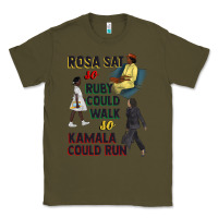 Army Green rosa sat so ruby could walk so kamala could run juneteenth Classic Tee - CowGirlArtShop