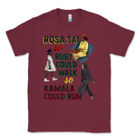 Burgundy rosa sat so ruby could walk so kamala could run juneteenth Classic Tee - CowGirlArtShop