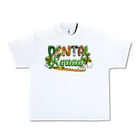 White St. Patrick's Day Dental squad Urban Heavy Tee - OliviaCreatesArt