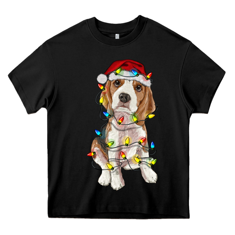 Christmas Beagle Heavy Core Tee by RanaPortraitStore | Teevron