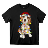 Black christmas beagle Heavy Core Tee - RanaPortraitStore