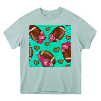 Arona American Football roses and hearts Heavy Core Tee - NancyCooperArtShop