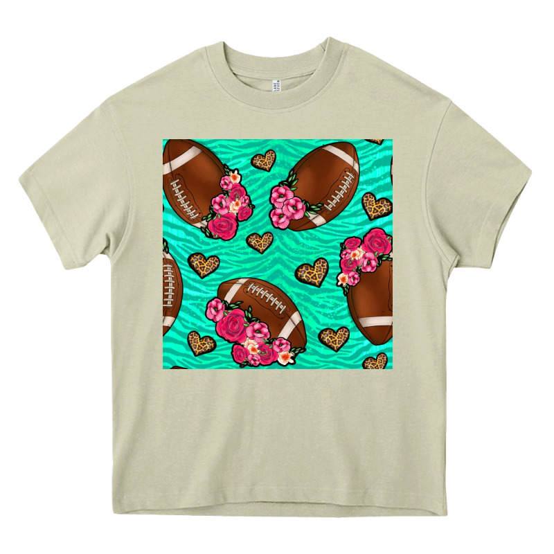 American Football Roses And Hearts Heavy Core Tee by NancyCooperArtShop | Teevron