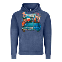 Vintage Denim Customize USA truck Vintage Hoodie - FaDigitalArtStudio