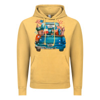 Vintage Mustard Customize USA truck Vintage Hoodie - FaDigitalArtStudio