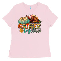 Bubblegum Pink gather together Ladies Tee - CowGirlArtShop