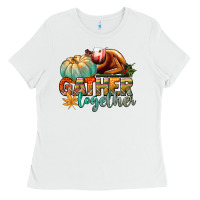 White gather together Ladies Tee - CowGirlArtShop
