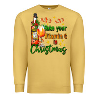 Antique Gold take your vitamin c in christmas Premium Sweatshirt - AdoDesignShop