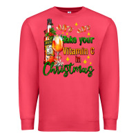 Cardinal take your vitamin c in christmas Premium Sweatshirt - AdoDesignShop