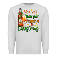 Dove Grey take your vitamin c in christmas Premium Sweatshirt - AdoDesignShop