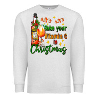Oatmeal Heather take your vitamin c in christmas Premium Sweatshirt - AdoDesignShop