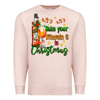 Pale Pink take your vitamin c in christmas Premium Sweatshirt - AdoDesignShop