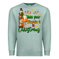 Seafoam take your vitamin c in christmas Premium Sweatshirt - AdoDesignShop