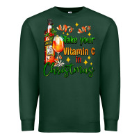 Sports Green take your vitamin c in christmas Premium Sweatshirt - AdoDesignShop