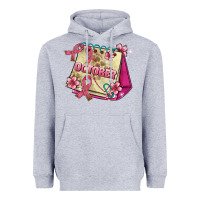 Heather Grey pink cancer ribbon and october calendar Heavyweight Hoodie - AdoDesignShop