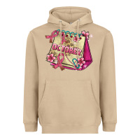 Mushroom pink cancer ribbon and october calendar Heavyweight Hoodie - AdoDesignShop