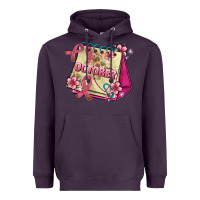 Plum pink cancer ribbon and october calendar Heavyweight Hoodie - AdoDesignShop