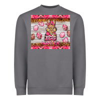 Storm easter pink camouflage egg hunter  bunny Heavyweight Sweatshirt - BarkalooDesign