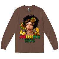 Chestnut juneteenth 1865 black woman Long Sleeve Tee - FaDigitalArtStudio