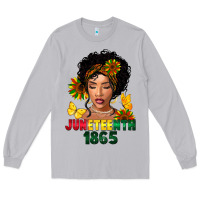 Moon Dust juneteenth 1865 black woman Long Sleeve Tee - FaDigitalArtStudio