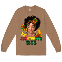 Toasted Coconut juneteenth 1865 black woman Long Sleeve Tee - FaDigitalArtStudio