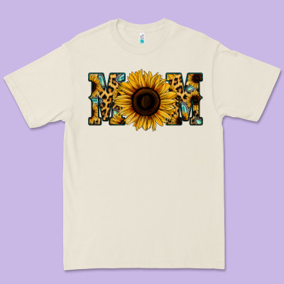 Sunflower Leopard Mom Premium Tee Designed By Jasminsmagicworld