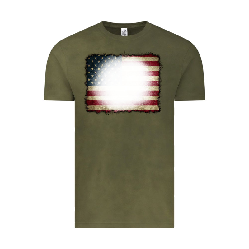 American Flag Bleach Effect Vintage Tee by CowCowDesign | Teevron