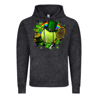 Vintage Black St. Patrick's Day Tennis Vintage Hoodie - FaDigitalArtStudio