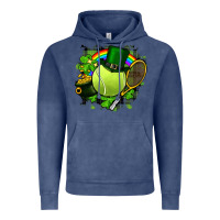 Vintage Denim St. Patrick's Day Tennis Vintage Hoodie - FaDigitalArtStudio