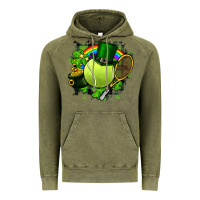 Vintage Olive St. Patrick's Day Tennis Vintage Hoodie - FaDigitalArtStudio