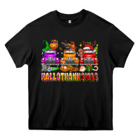 Black Hallothanksmas trucks Heavy Core Tee - texasbilliewilder
