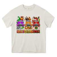 Cream Hallothanksmas trucks Heavy Core Tee - texasbilliewilder
