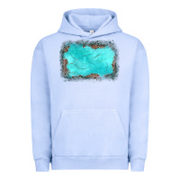Pigment Grape Ice gemstone turquoise leopard background Urban Hoodie - JahusDesignShop