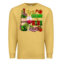 Antique Gold tis the season to wine Premium Sweatshirt - AdoDesignShop