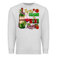 Dove Grey tis the season to wine Premium Sweatshirt - AdoDesignShop