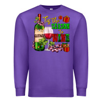 Purple tis the season to wine Premium Sweatshirt - AdoDesignShop