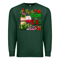 Sports Green tis the season to wine Premium Sweatshirt - AdoDesignShop