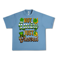 Pebble Blue St. Patrick's Not lucky just blessed Urban Heavy Tee - OliviaCreatesArt