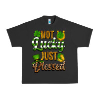Pigment Black St. Patrick's Not lucky just blessed Urban Heavy Tee - OliviaCreatesArt