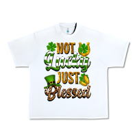 White St. Patrick's Not lucky just blessed Urban Heavy Tee - OliviaCreatesArt