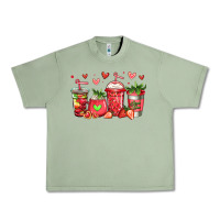 Oil Green strawberry coffee cups Urban Heavy Tee - Jasminsmagicworld