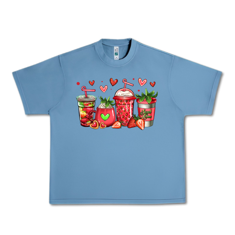 Strawberry Coffee Cups Urban Heavy Tee by Jasminsmagicworld | Teevron