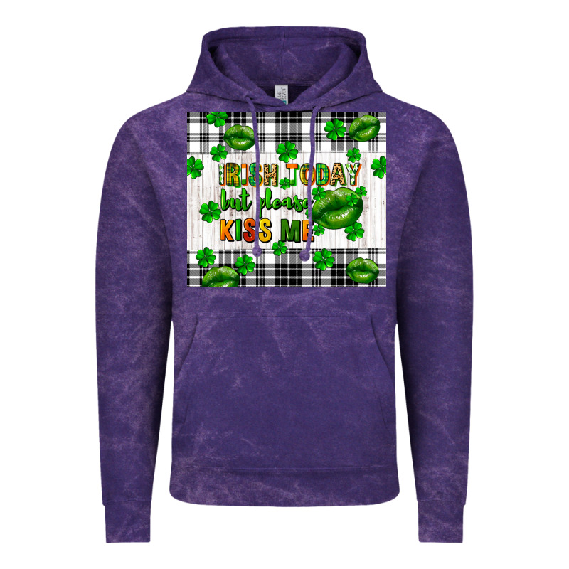 Irish Today But Please Kiss Me St. Patricks Day Vintage Hoodie by FaDigitalArtStudio | Teevron