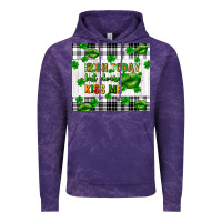 Cloud Purple Irish today but please kiss me st. patricks day Vintage Hoodie - FaDigitalArtStudio