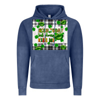 Vintage Denim Irish today but please kiss me st. patricks day Vintage Hoodie - FaDigitalArtStudio